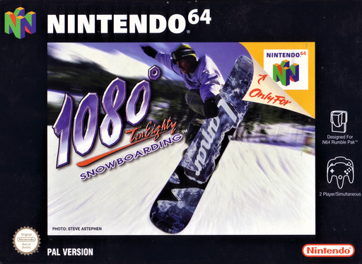 1080 Snowboarding box art for Nintendo 64